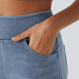 Evie | Pantalon Élastique Confortable Taille Haute