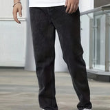 Jean Heren Droit Légèrement Lavé - Velanza