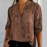 Stefania | Chemise Intemporelle avec Imprimé, Col et Boutons
