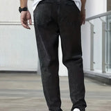 Jean Heren Droit Légèrement Lavé - Velanza