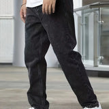 Jean Heren Droit Légèrement Lavé - Velanza