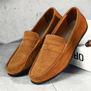 Mocassins Homme en Daim Bleu Marine – Élégance Intemporelle