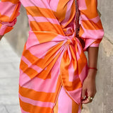 Weronika | Robe portefeuille à motifs