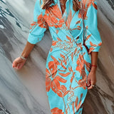 Weronika | Robe portefeuille à motifs