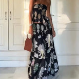 Kalina – Ensemble à Fleurs en Deux Pièces