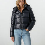 Melya | Doudoune Hivernale Féminine avec Capuche – Chaleur & Élégance