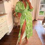 Weronika | Robe portefeuille à motifs