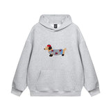 Milo | Hoodie Unisexe Oversize avec Broderie Teckel