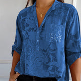 Stefania | Chemise Intemporelle avec Imprimé, Col et Boutons