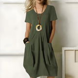 Marzenna | robe élégante mettant en valeur la taille, offrant un style décontracté